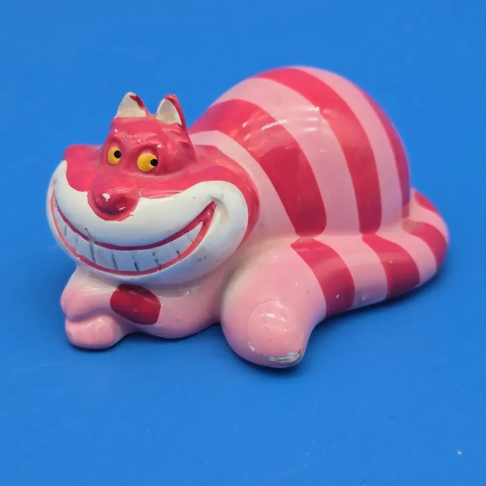 Vintage Disney Cheshire Cat Figurines Lot Alice in Wonderland Japan China
